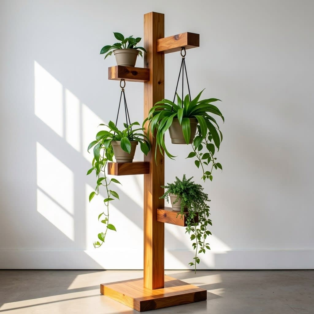 Modular Wooden Plant Stand