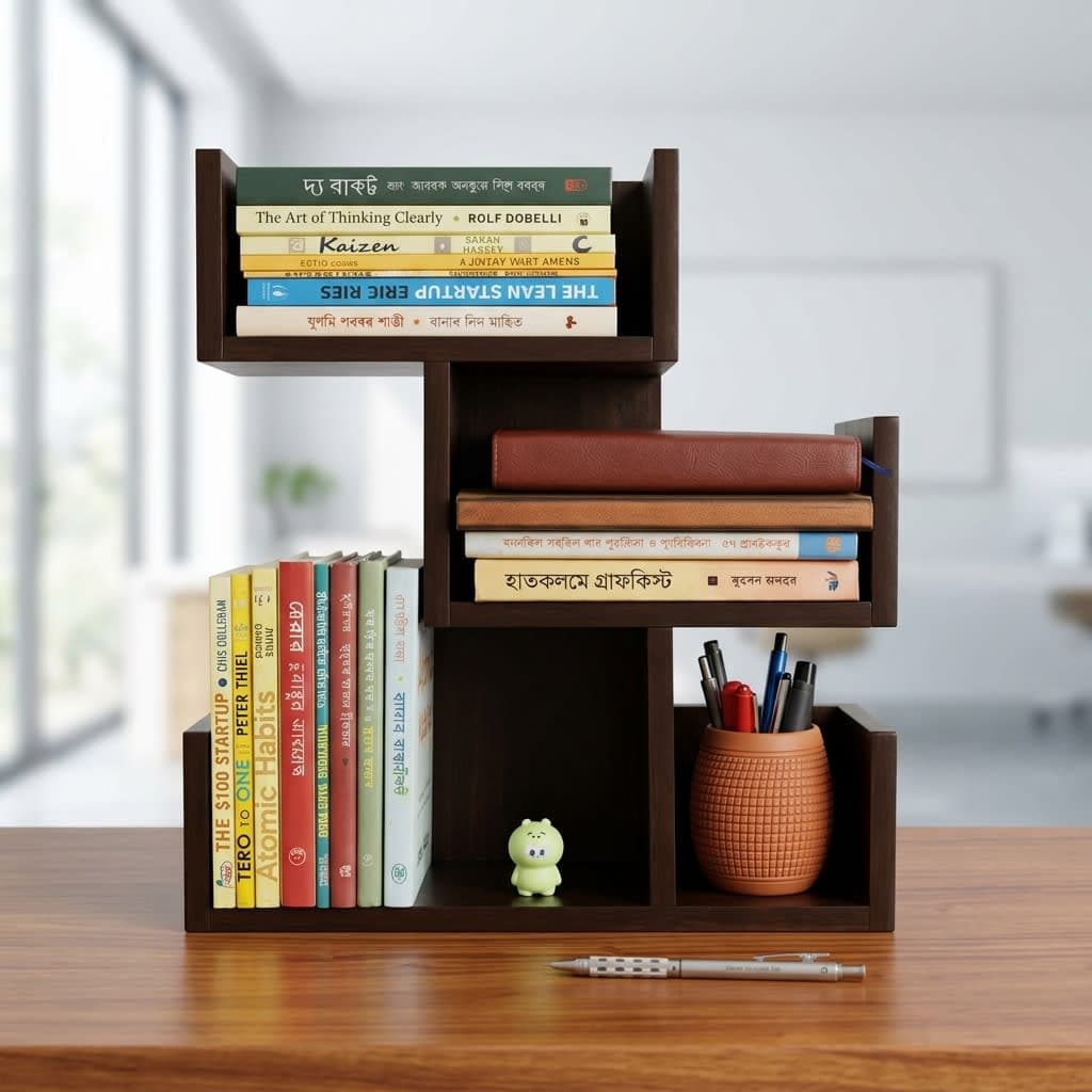 Modular Wooden Tabletop Desk Organizer